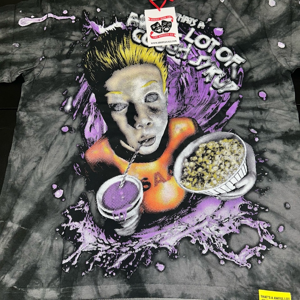 Awful lot of cough syrup t shirt size L